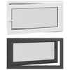 vidaXL Kellerfenster RISOR 110 x 50 cm PVC und Glas Anthrazit