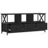 vidaXL TV-Schrank Schwarz 102x33x45 cm Holzwerkstoff und Eisen