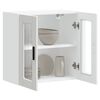 vidaXL Küchen-Hängeschrank mit Glastür Porto Weiß