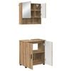vidaXL Badezimmerm&ouml;bel-Set 2 stk. Artisan-Eiche 61 x 35 x 64 cm