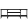vidaXL TV-Schrank Schwarz 121x35x45 cm Holzwerkstoff & Eisen