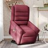 vidaXL Massagesessel mit Aufstehhilfe Weinrot Stoff