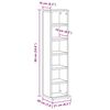 vidaXL CD-Regal Artisan-Eiche 21x20x88 cm Holzwerkstoff