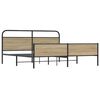 vidaXL Metallbett ohne Matratze R&auml;uchereiche 193x203 cm