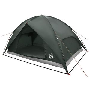 vidaXL Campingzelt mit Regenhaube wasserdicht Kuppel Olivegr&uuml;n