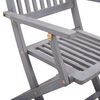 vidaXL Klappbare Gartenst&uuml;hle 6 Stk. mit Sitzkissen Massivholz Akazie