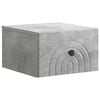 vidaXL Wandmontierter Nachttisch Betongrau 33 x 34,5 x 20 cm