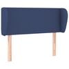 vidaXL Kopfteil mit Ohren Blau 103x23x78/88 cm Stoff