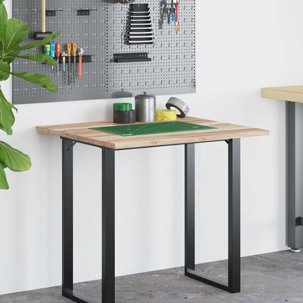 vidaXL Schreibtischplatte Unbehandelt 80x60x2 cm Massivholz Akazie