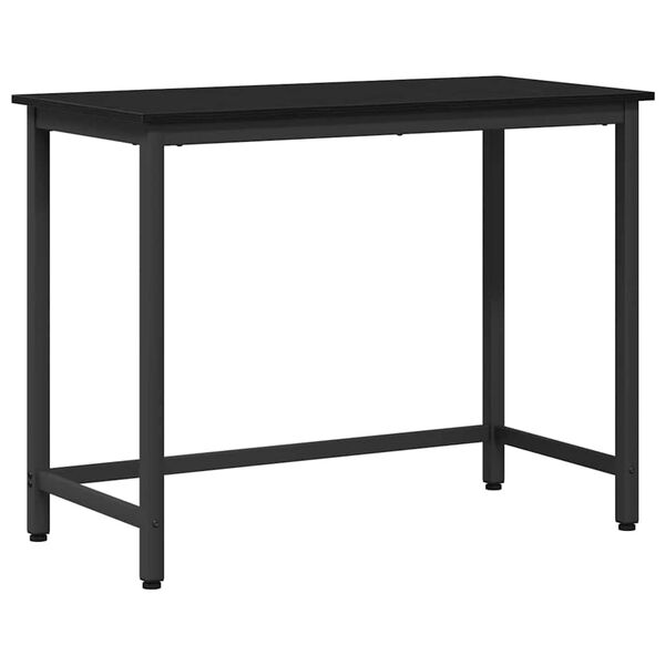 vidaXL Tisch Schwarz Eichen-Optik 80 x 50 x 76,5 cm