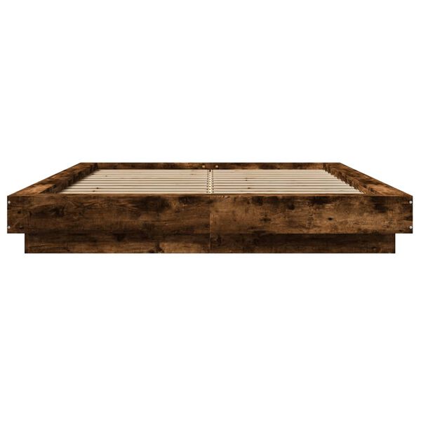 vidaXL Bettgestell R&auml;uchereiche 140x190 cm Holzwerkstoff