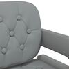 vidaXL Barhocker 2 Stk. Grau Kunstleder