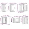 vidaXL 11-tlg. K&uuml;chenschrank-Set Lucca R&auml;uchereiche Holzwerkstoff