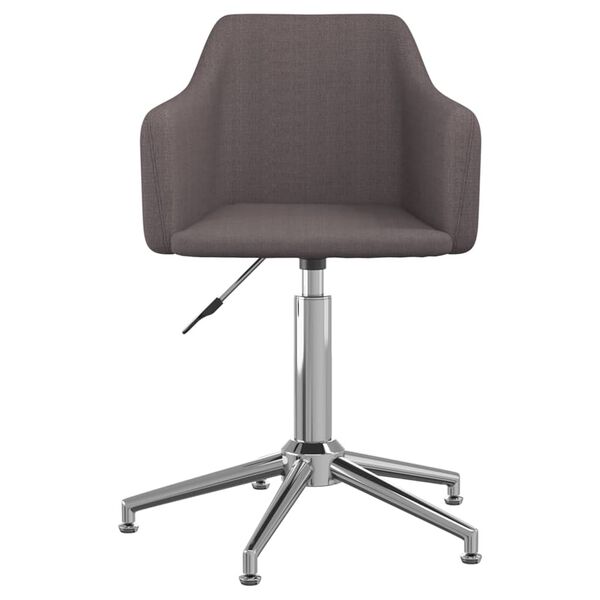 vidaXL B&uuml;rostuhl Drehbar Taupe Stoff