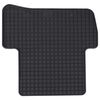 vidaXL Autofu&szlig;matte 4 pcs Schwarz Gummi