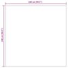 vidaXL Bereichsteppiche LUGO Creme und Grau 240 x 240 cm Polyester