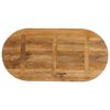 vidaXL Tischplatte 120x50x2,5 cm Oval Massivholz Mango