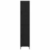 vidaXL Highboard Schwarz Eichen-Optik 34,5 x 34 x 180 cm Holzwerkstoff
