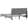 vidaXL Bettgestell ohne Matratze Hellgrau 120x200 cm Stoff