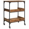 vidaXL K&uuml;chentrolley Altholz 60 x 41 x 80,5 cm Holzwerkstoff