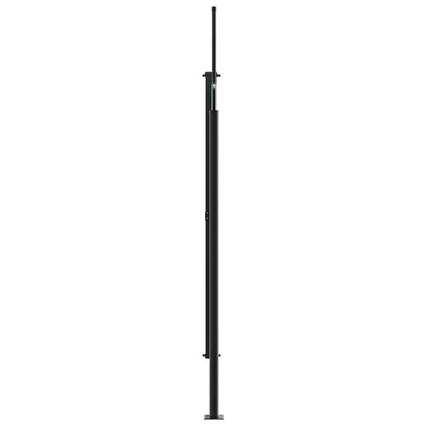 vidaXL Seitenmarkise Ausziehbar Schwarz 220x600 cm