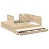 vidaXL Aufbewahrungsbettgestell Sonoma-Eiche 200 cm Holzwerkstoff