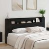 vidaXL Kopfteil Schwarz Eichen-Optik 200 x 15 x 103,5 cm Holzwerkstoff