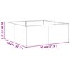 vidaXL Pflanzk&uuml;bel 80x80x30 cm Verzinkter Stahl