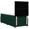 vidaXL Boxspringbett mit Matratze Dunkelgr&uuml;n 80x200 cm Samt