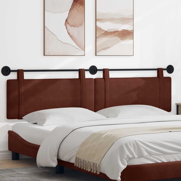 vidaXL H&auml;ngevorderseite Gl&auml;nzendes Braun 210 x 55 x 5 cm Antikes PU