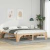 vidaXL Bodenbettgestell Braun 200 x 200 cm Massivholz Kiefer
