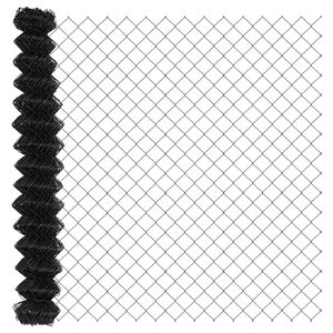 vidaXL Maschendrahtzaun 10 x 1,5 m Stahl Grau