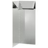 vidaXL Schneckenzaun 10 x 10 x 25 cm Verzinkter Stahl Silber