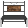 vidaXL Bettgestell ohne Matratze R&auml;uchereiche 75x190 cm Holzwerkstoff