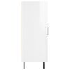 vidaXL Sideboard Hochglanz-Wei&szlig; 34,5x34x90 cm Holzwerkstoff