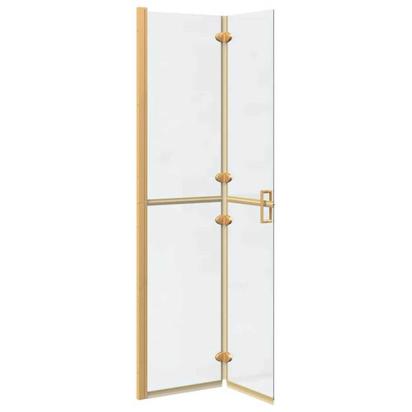 vidaXL Walk-in Duschwand Gold 90 x 6.5 x 190 cm Energiesparendes Glas