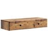 vidaXL Wandmontierter Beistelltisch Altholz 87,5 x 34,5 x 17 cm