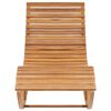 vidaXL Schaukelliege mit Auflage Massivholz Teak