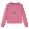 Kinder-Langarmshirt Himbeerrosa 140