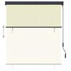 vidaXL Au&szlig;enrollo 140x250 cm Creme