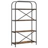 vidaXL B&uuml;cherregal Ger&auml;ucherte Eiche 80 x 30 x 146 cm Holzwerkstoff