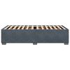 vidaXL Bettgestell ohne Matratze Dunkelgrau 80x200 cm Samt