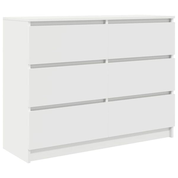 vidaXL Sideboard Wei&szlig; 100x35x76 cm Holzwerkstoff