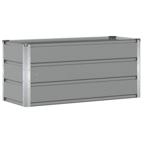 vidaXL Pflanzk&uuml;bel Hellgrau 100 x 40 x 45 cm Stahl