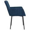 vidaXL Esszimmerst&uuml;hle 2 Stk. Blau Samt