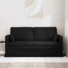 vidaXL Sofa 140cm Schwarz Metall