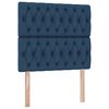 vidaXL Aufbewahrungsbett mit Matratze Blau 100 x 200 cm Polyester