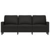 vidaXL 3-Sitzer-Sofa Schwarz 180 cm Samt