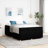 vidaXL Bettrahmen mit Matratze Schwarz 160 x 200 cm Stoff