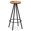 vidaXL Barhocker 2 Stk. Massives Altholz
